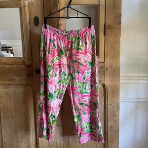 EUC Lilly Pulitzer Cropped Lounge Pant S